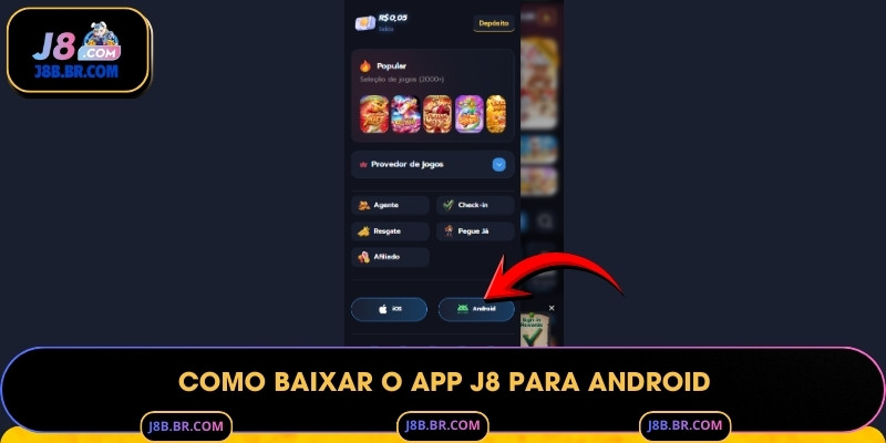 Como Baixar o App J8 para Android